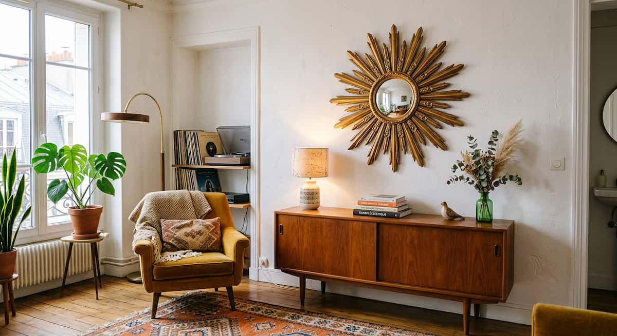 Le Miroir Soleil : De Versailles aux Intérieurs Vintage des Années 50