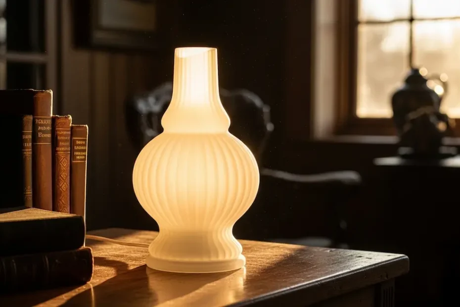 Lampe opaline vintage